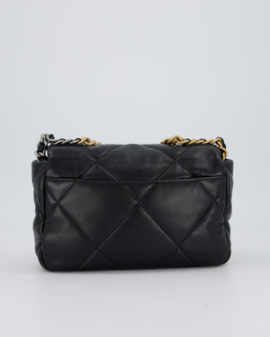Chanel Black Medium 19 Bag in Quilted Goatskin Leather with Mixed Hardware