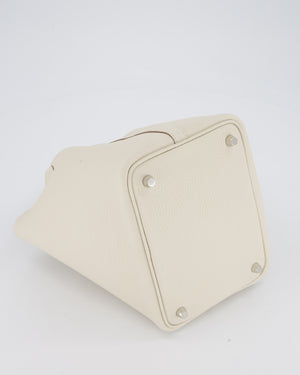 Hermès Picotin Lock 18 Bag in Craie Taurillon Clemence with Palladium Hardware