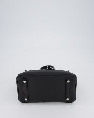 Hermès Birkin 25 Retourne Bag in Noir Togo Leather with Palladium Hardware