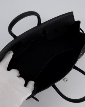 Hermès Birkin 25 Retourne Bag in Noir Togo Leather with Palladium Hardware