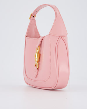 Gucci Mini Jackie 1961 Bag in Baby Pink Box Calfskin with Gold Hardware