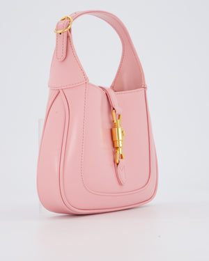 Gucci Mini Jackie 1961 Bag in Baby Pink Box Calfskin with Gold Hardware