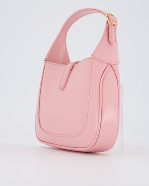 Gucci Mini Jackie 1961 Bag in Baby Pink Box Calfskin with Gold Hardware