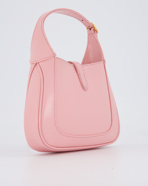 Gucci Mini Jackie 1961 Bag in Baby Pink Box Calfskin with Gold Hardware
