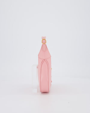 Gucci Mini Jackie 1961 Bag in Baby Pink Box Calfskin with Gold Hardware