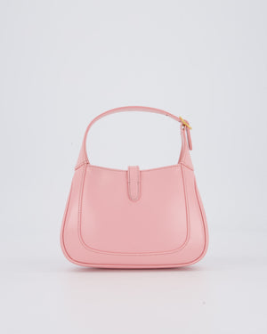 Gucci Mini Jackie 1961 Bag in Baby Pink Box Calfskin with Gold Hardware