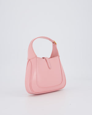 Gucci Mini Jackie 1961 Bag in Baby Pink Box Calfskin with Gold Hardware