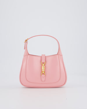 Gucci Mini Jackie 1961 Bag in Baby Pink Box Calfskin with Gold Hardware