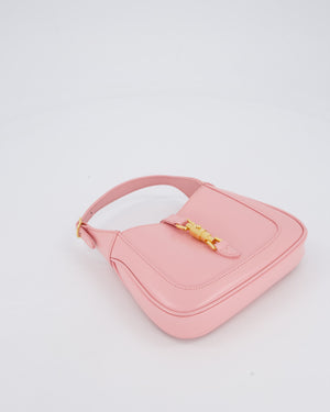 Gucci Mini Jackie 1961 Bag in Baby Pink Box Calfskin with Gold Hardware