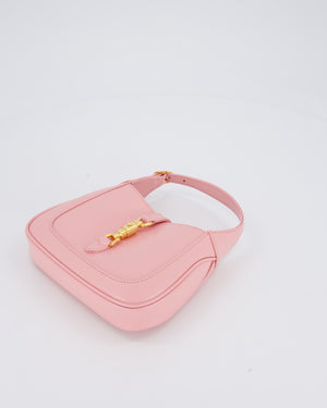 Gucci Mini Jackie 1961 Bag in Baby Pink Box Calfskin with Gold Hardware