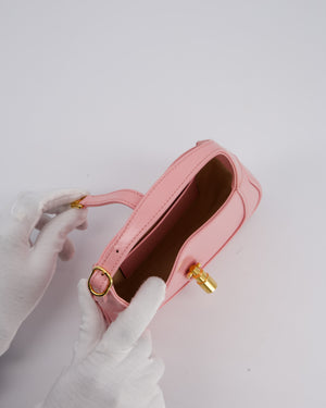 Gucci Mini Jackie 1961 Bag in Baby Pink Box Calfskin with Gold Hardware