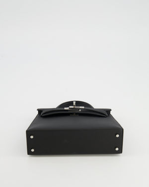 Hermès Mini Kelly II Bag in Noir Epsom Leather with Palladium Hardware