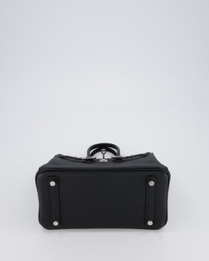 Hermès Birkin 25 Retourne Bag in Noir Togo Leather with Palladium Hardware