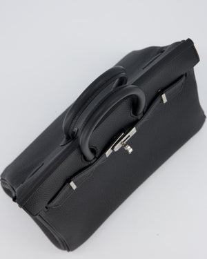 Hermès Birkin 25 Retourne Bag in Noir Togo Leather with Palladium Hardware