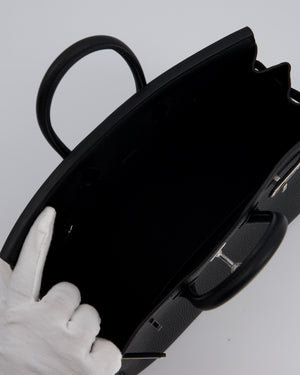 Hermès Birkin 25 Retourne Bag in Noir Togo Leather with Palladium Hardware