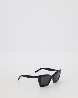 Saint Laurent Black SL 657 Cat Eye Sunglasses in Black
