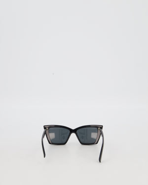 Saint Laurent Black SL 657 Cat Eye Sunglasses in Black