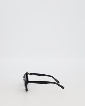 Saint Laurent Black SL 657 Cat Eye Sunglasses in Black