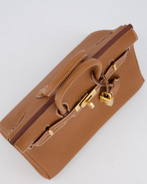 *HOT* Hermès Birkin 25 Retourne Bag in Gold Togo Leather with Gold Hardware