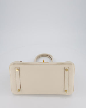 Hermès Birkin 30 Retourne Bag in Craie Togo Leather with Gold Hardware