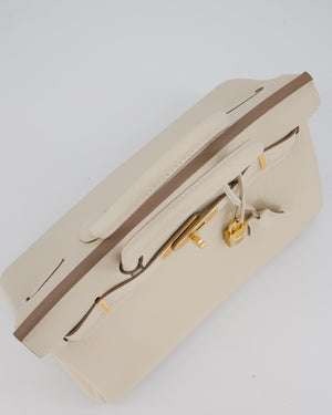 Hermès Birkin 30 Retourne Bag in Craie Togo Leather with Gold Hardware