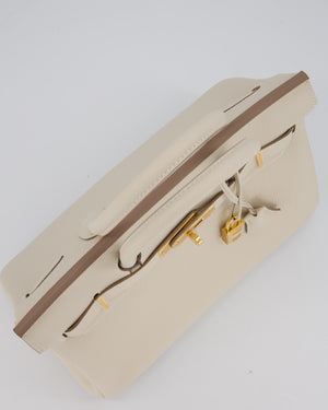 Hermès Birkin 30 Retourne Bag in Craie Togo Leather with Gold Hardware
