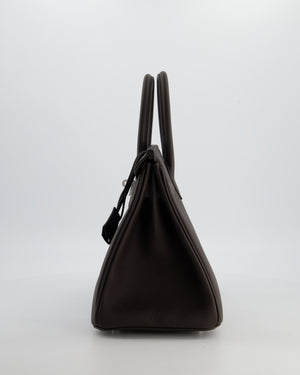 Hermès Birkin 30 Retourne Bag in Bai Brun Togo Leather with Palladium Hardware