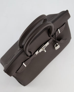 Hermès Birkin 30 Retourne Bag in Bai Brun Togo Leather with Palladium Hardware