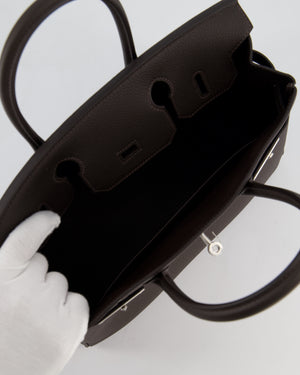 Hermès Birkin 30 Retourne Bag in Bai Brun Togo Leather with Palladium Hardware