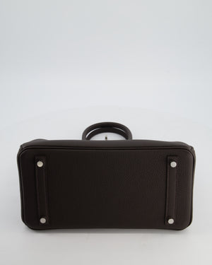 Hermès Birkin 30 Retourne Bag in Bai Brun Togo Leather with Palladium Hardware