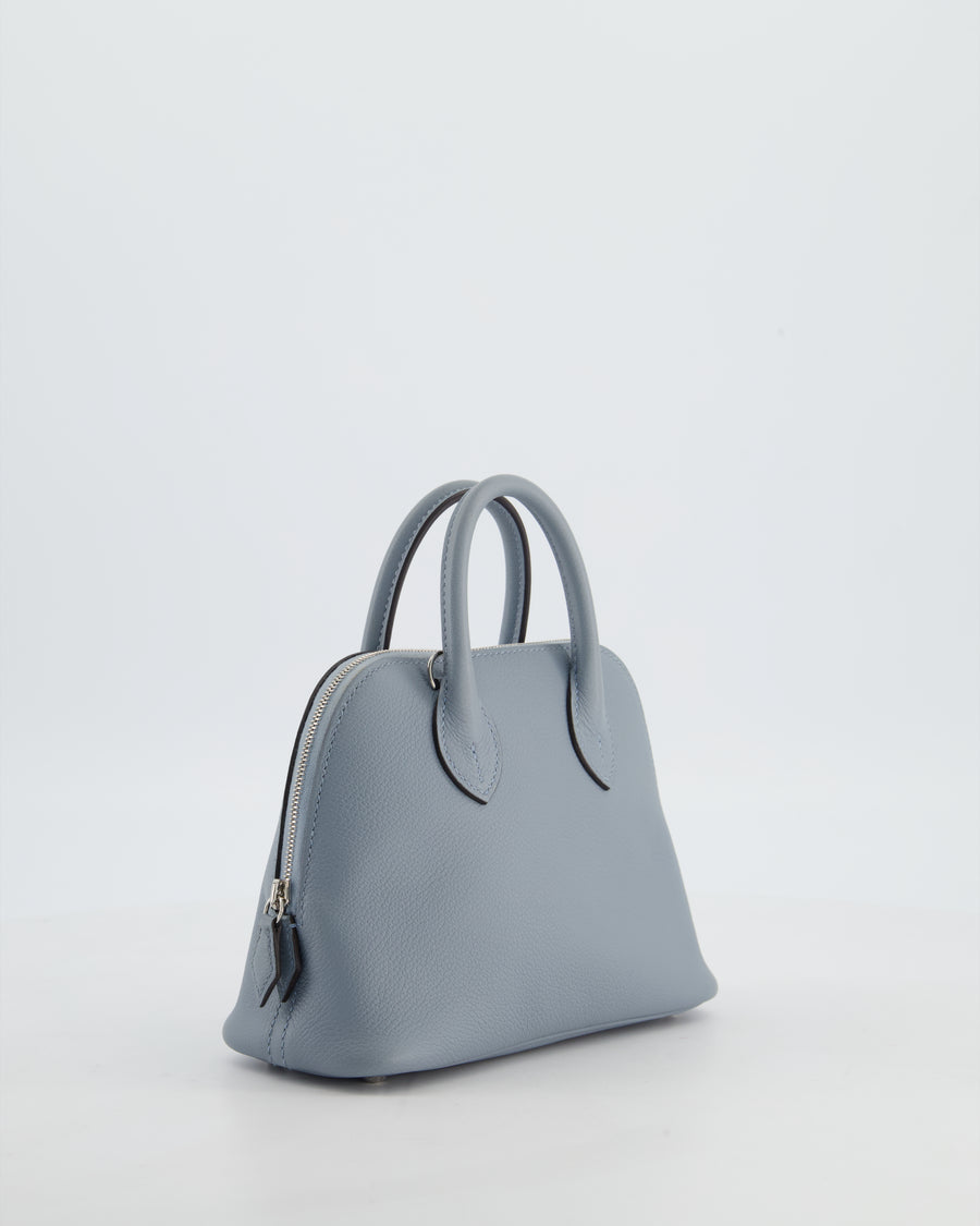 *HOT* Hermès Mini Bolide 1923 Bag in Gris Pantin Evercolour Leather with Palladium Hardware
