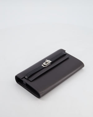 *SUPER RARE* Hermès Kelly To Go Touch Bag in Graphite Box Calf Leather & Noir Alligator Mississippiensis with Palladium Hardware