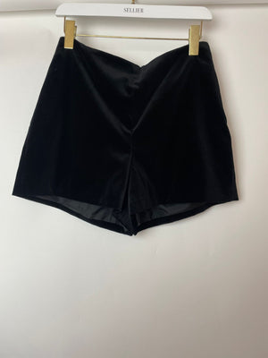 Valentino Black Mini Shorts with Bow Detail Size IT 42 (UK 10)