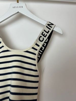 Celine Striped Knit Top Size Medium (UK 10)