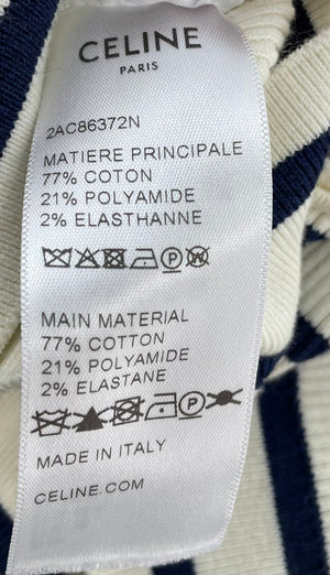 Celine Striped Knit Top Size Medium (UK 10)