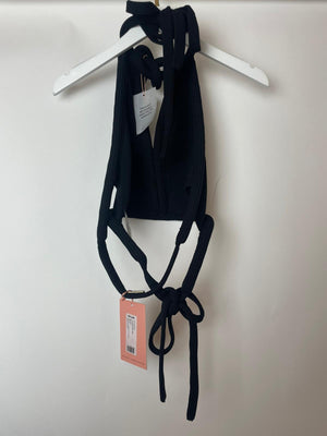 Cult Gaia Black Knit Top Size S (UK 6)
