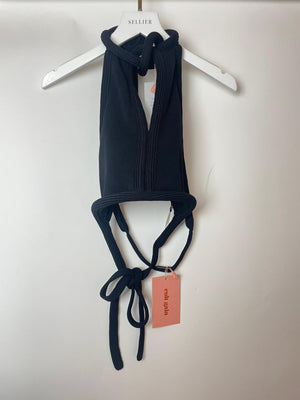 Cult Gaia Black Knit Top Size S (UK 6)