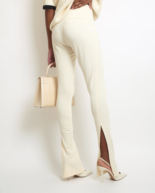 Jacquemus Optique White Obiou Trousers Size FR 36 (UK 8)