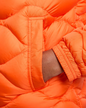Moncler Orange Goose Down Puffer Coat Size 0 (UK 8)