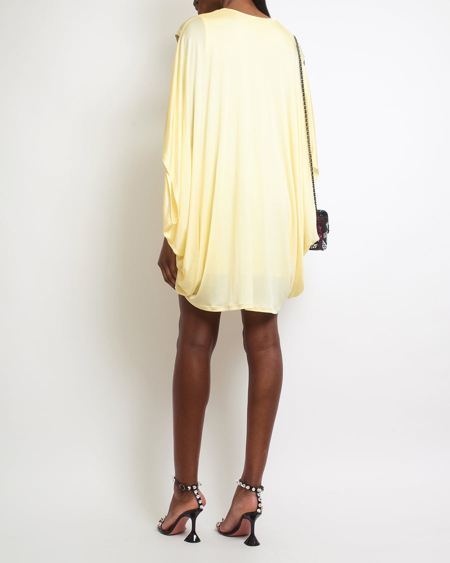 Loewe Sorbet Yellow Oversized Draped Dress Size S (UK 8)