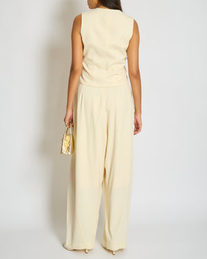 Raey Cream Tailored Trousers and Vest Set (UK 10/12)