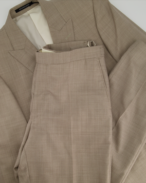 Richard James Light Beige Jacket and Trouser Suit Size 44R & 38R
