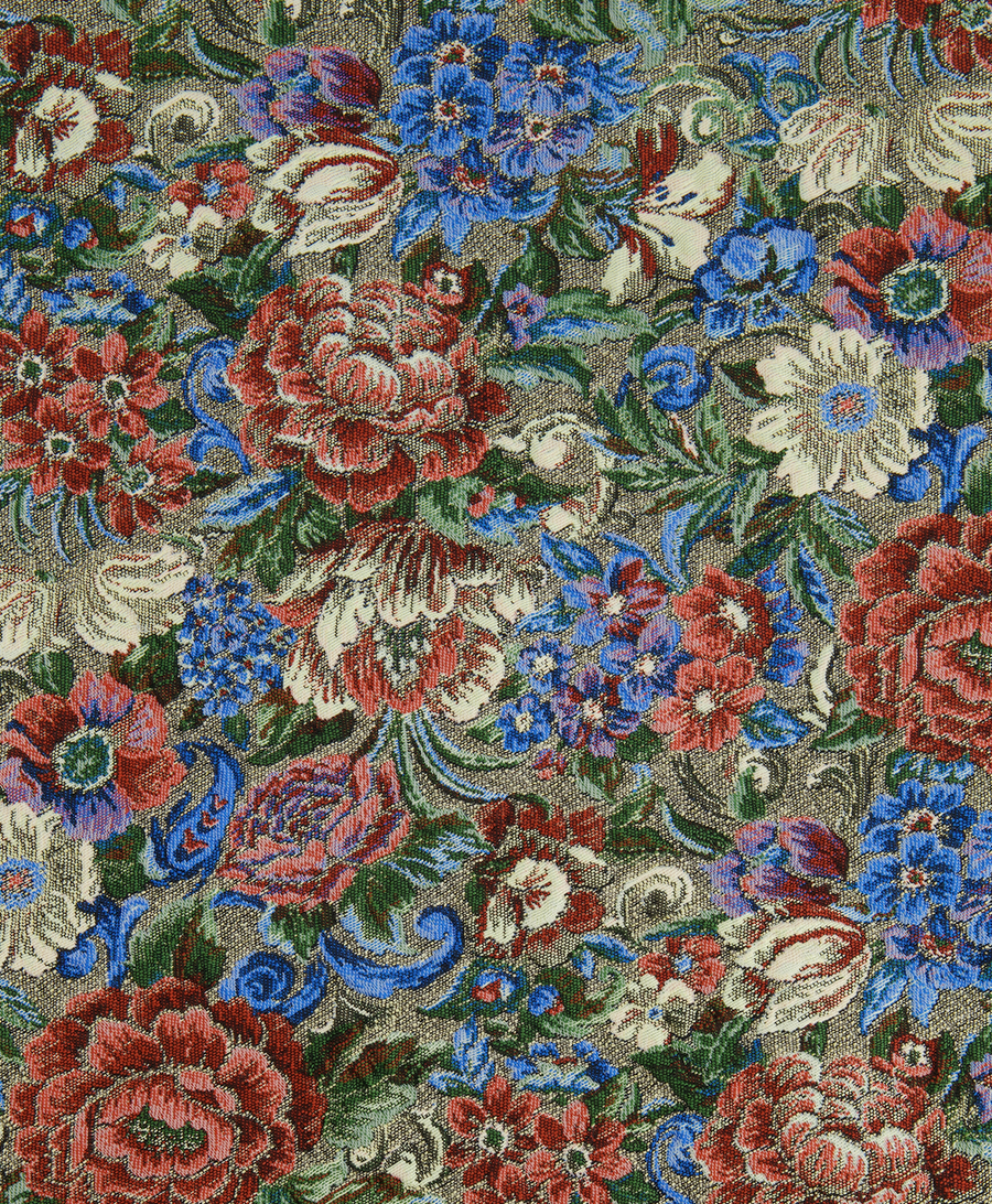 Ermanno Scervino Multicolour Brocade Floral Midi Skirt Size UK 10