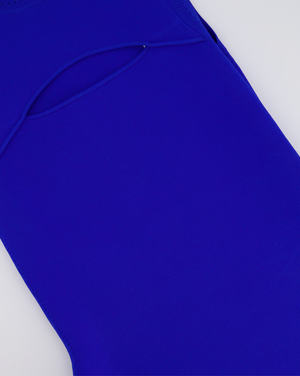 VB Body By Victoria Beckham Electric Blue Cut-Out Midi Dress Size 1 (UK 10) RRP £590