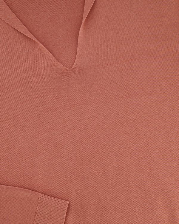 Loro Piana Blush Pink Silk and Cotton Blend Long-Sleeve Shirt Top Size IT 42 (UK 10)