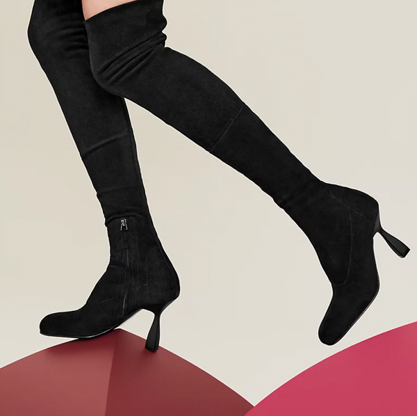 Hermès Black Suede Hurricane Thigh-High Boots Size EU 41 RRP £2,250