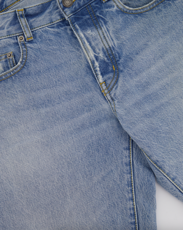 Saint Laurent Menswear Blue Stone Wash Straight Leg Jeans Size 30