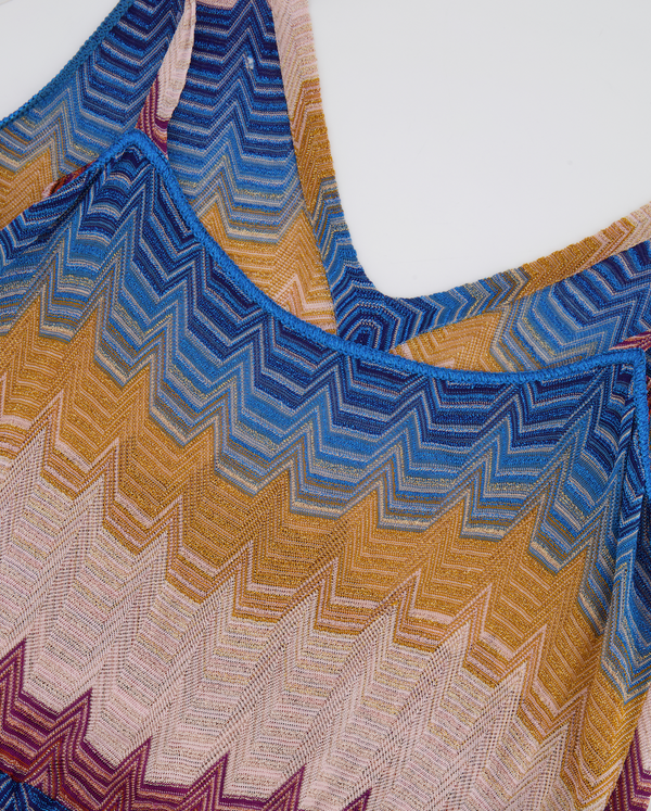 Missoni Mare Multicolour Maxi Sleeveless Jumpsuit Size IT 44 (UK 12)