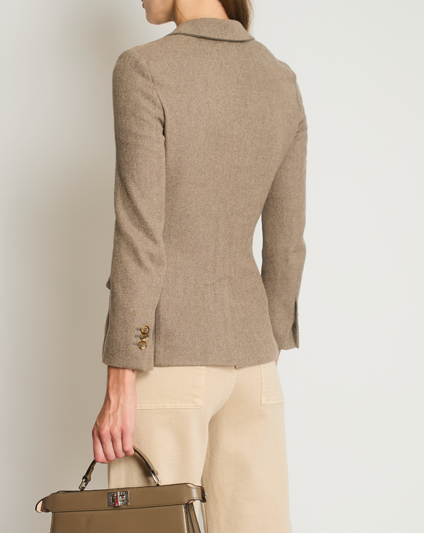Loro Piana Brown Single Breasted Blazer Size IT 38 (UK 6)