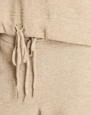 Celine Beige Two-Piece Wool Tracksuit Set with Logo Detail Size S (UK 8)